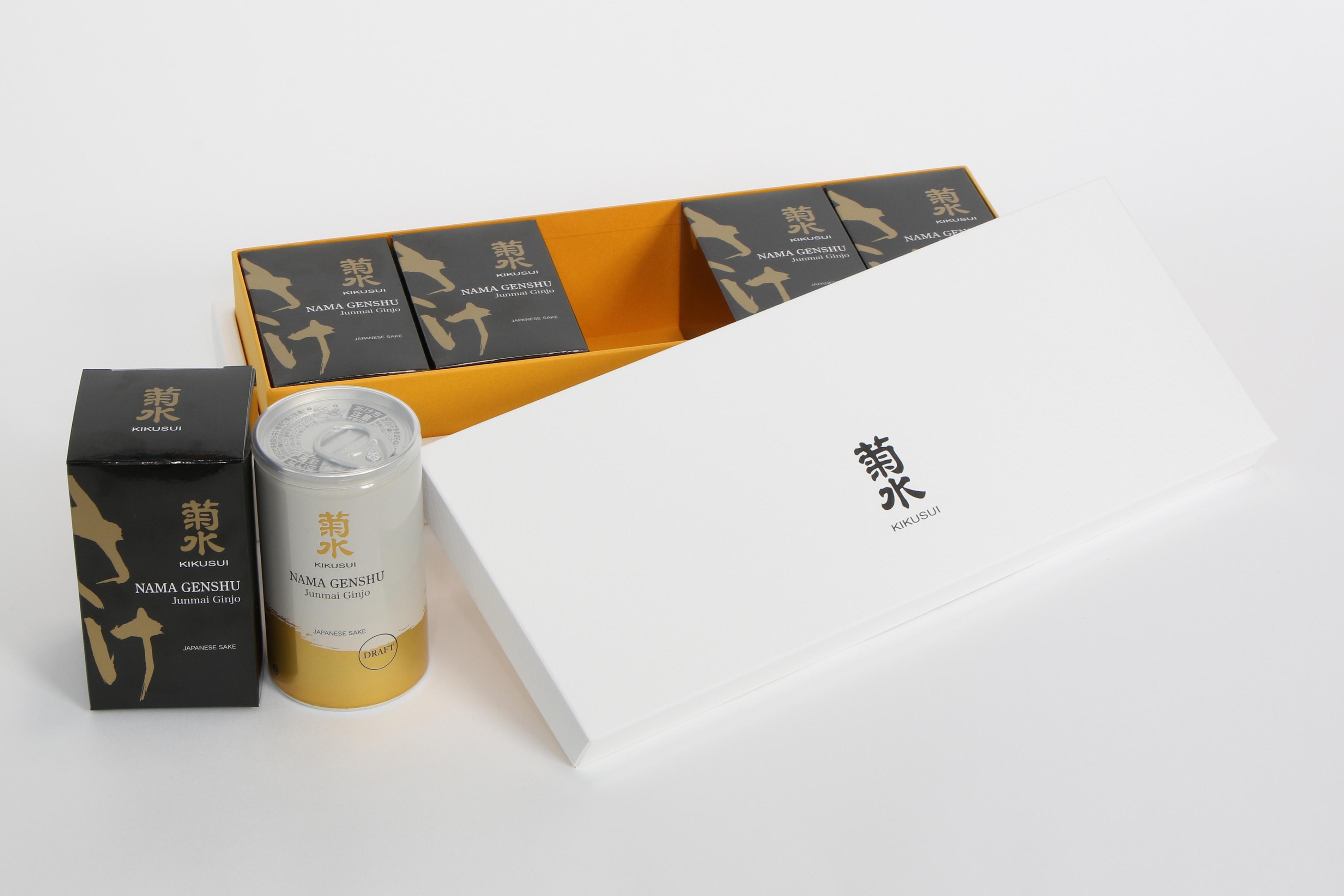 【新商品】「菊水純米吟醸生原酒セット」空港免税店にて販売中